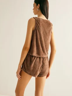 COMMENSE Velvet Three-Piece Shorts Set* Shorts Sets|Shorts