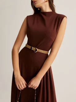 COMMENSE Versatile Buckle Slim Leather Belt* Belts & Chain|Accessories