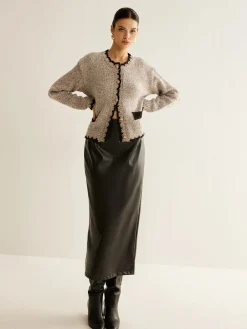 COMMENSE Versatile Contrast Trim Button Cardigan* Cardigans|Sweaters & Cardigans