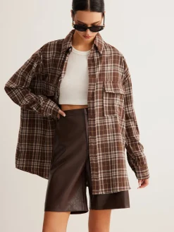 COMMENSE Versatile Plaid Polo Shirt* Blouses & Shirts