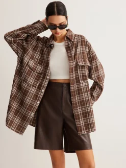 COMMENSE Versatile Plaid Polo Shirt* Blouses & Shirts