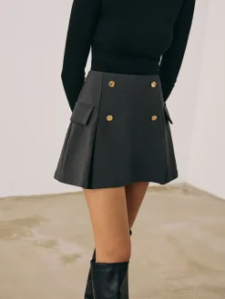 COMMENSE Versatile Side Pleated Mini Skirt* Skirts|Bottoms