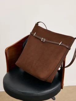 COMMENSE Versatile Suede Buckle Bucket Bag* Bags|Accessories