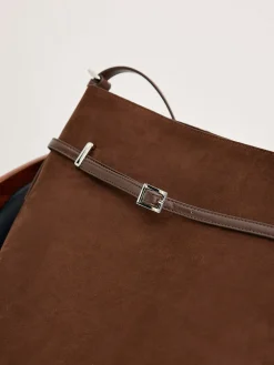 COMMENSE Versatile Suede Buckle Bucket Bag* Bags|Accessories