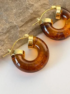 COMMENSE Vintage Acrylic Resin Earrings* Earrings|Accessories
