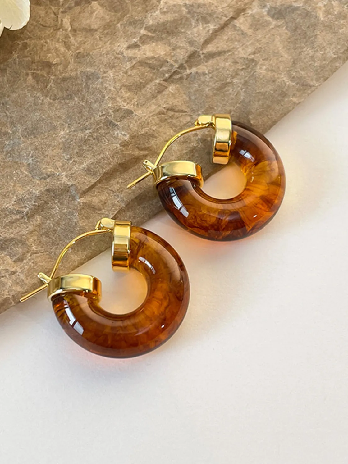 COMMENSE Vintage Acrylic Resin Earrings* Earrings|Accessories