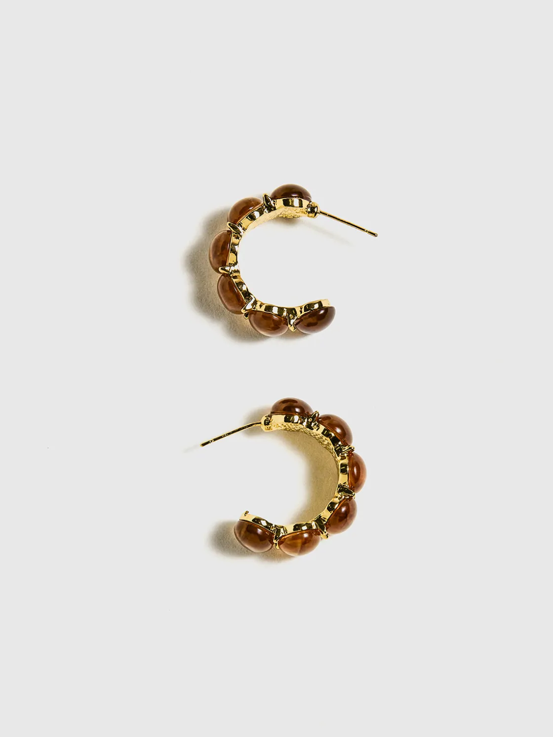 COMMENSE Vintage Beaded Hoop Stud Earrings* Earrings|Accessories