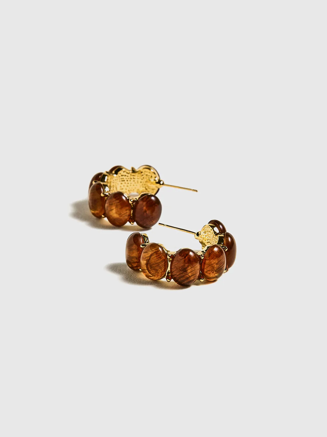 COMMENSE Vintage Beaded Hoop Stud Earrings* Earrings|Accessories