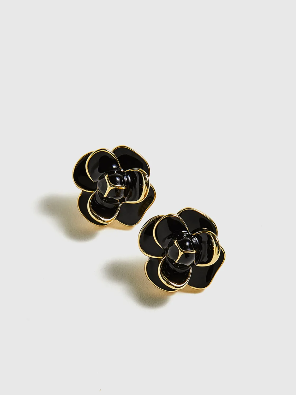COMMENSE Vintage Camellia Flower Stud Earrings* Earrings|Accessories