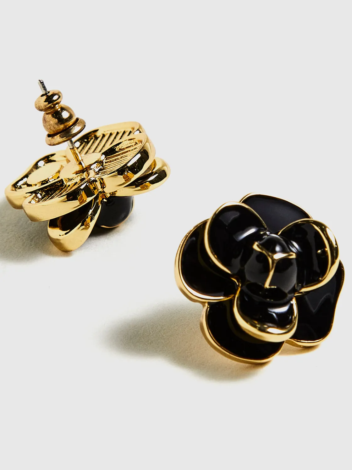 COMMENSE Vintage Camellia Flower Stud Earrings* Earrings|Accessories