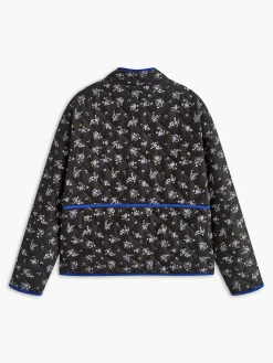 COMMENSE Vintage Contrast Trim Winter Coat* Outerwear|Tops