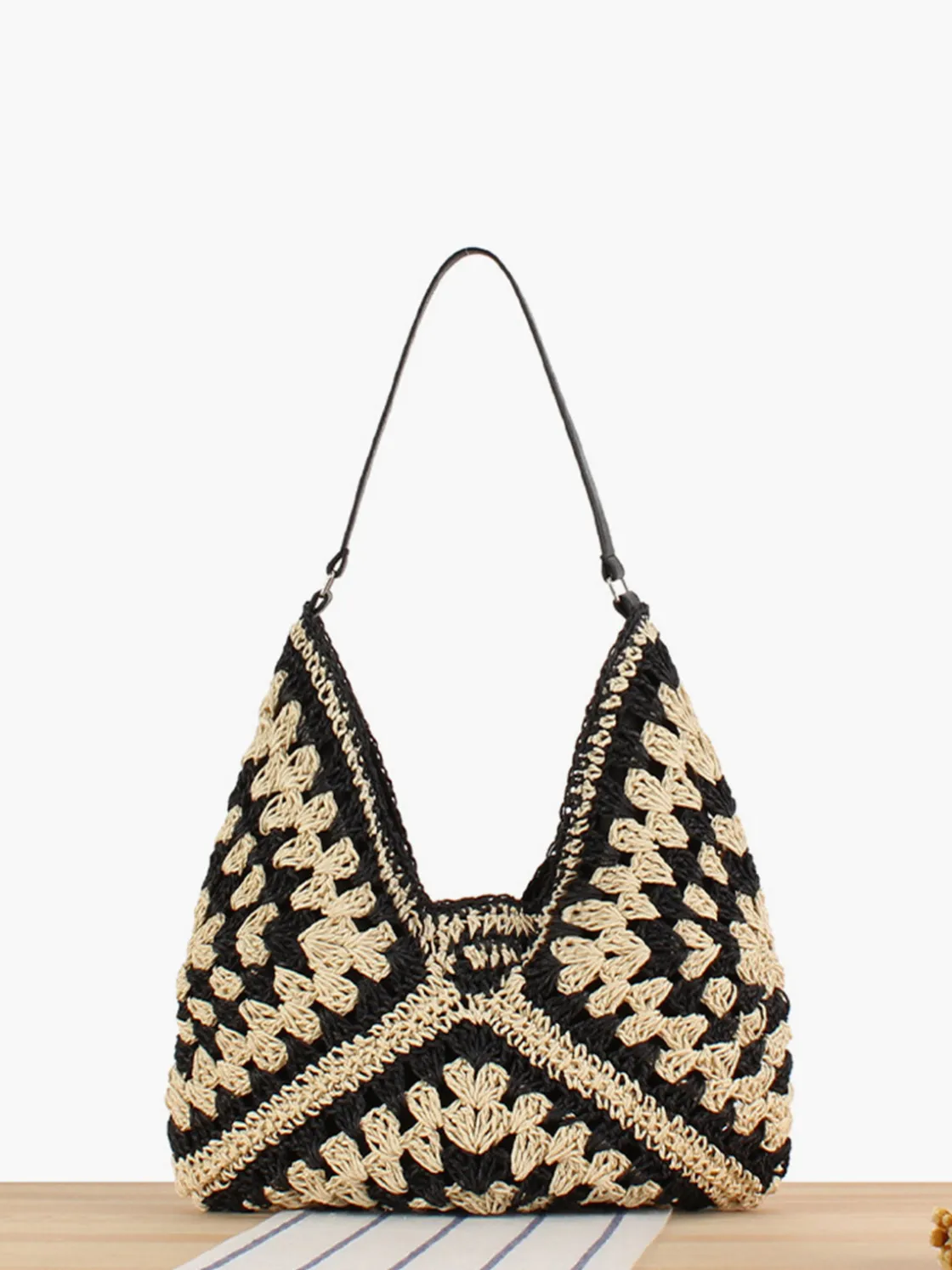 COMMENSE Vintage Crochet Macrame Shoulder Bag* Bags|Accessories