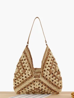 COMMENSE Vintage Crochet Macrame Shoulder Bag* Bags|Accessories