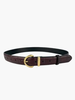 COMMENSE Vintage Crocodile Pattern Buckle Belt* Belts & Chain|Accessories