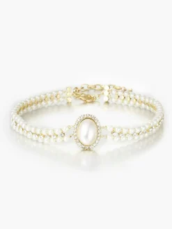 COMMENSE Vintage Double Layer Faux Pearl Choker Necklace* Necklaces|Accessories