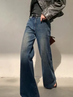 COMMENSE Vintage Low Rise Washed Wide Leg Jeans* Wide Leg|Jeans