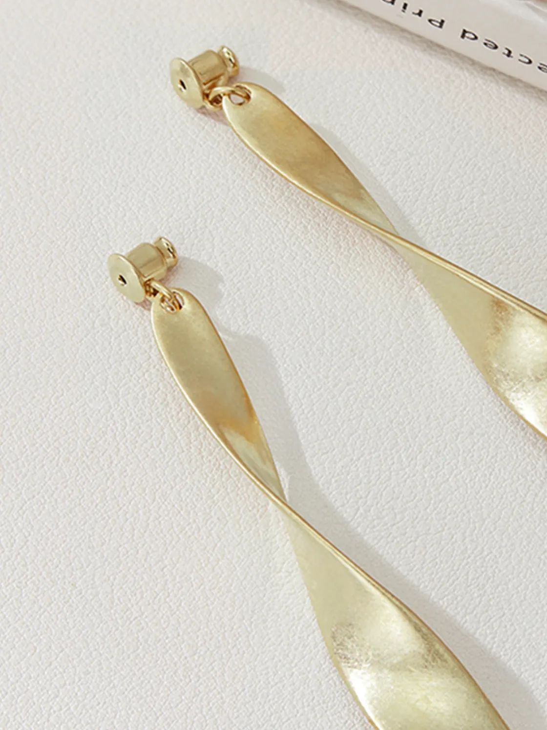 COMMENSE Vintage Metal Twist Drop earrings* Earrings|Accessories