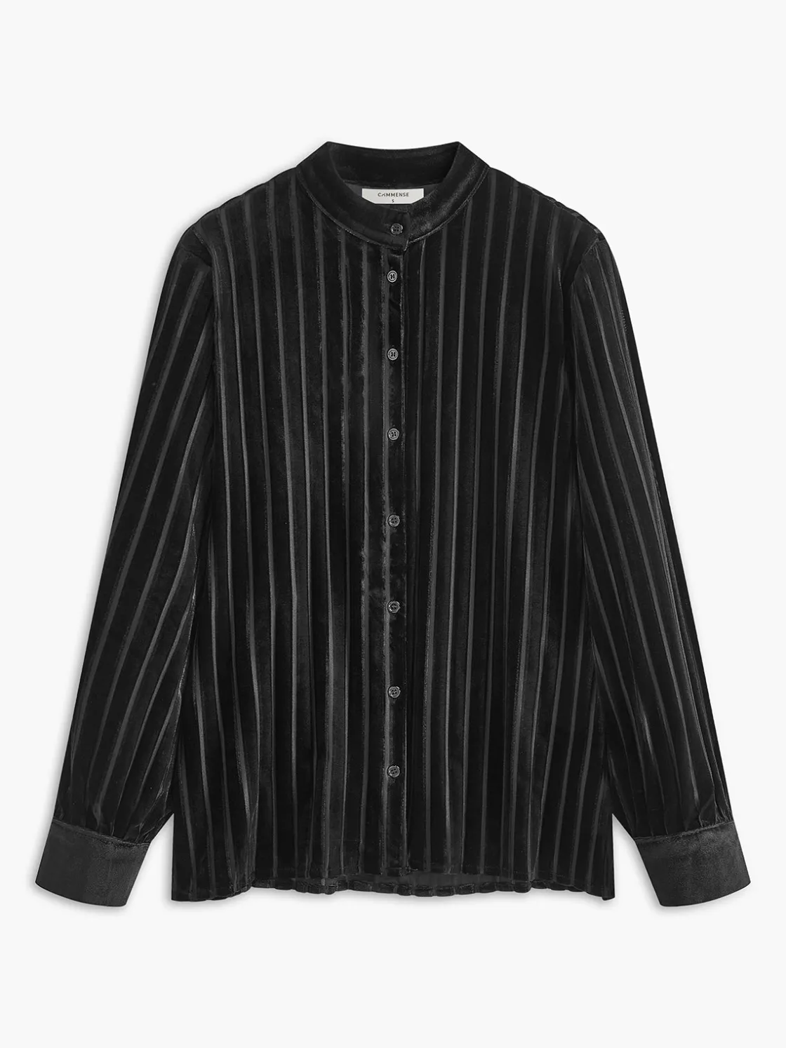 COMMENSE Vintage Pinstripe Button Polo Shirt* Blouses & Shirts|Tops