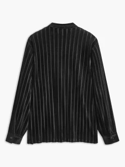 COMMENSE Vintage Pinstripe Button Polo Shirt* Blouses & Shirts|Tops