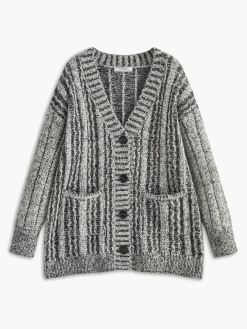 COMMENSE Vintage Pockets Loose Knit Outerwear* Sweater Tops|Outerwear
