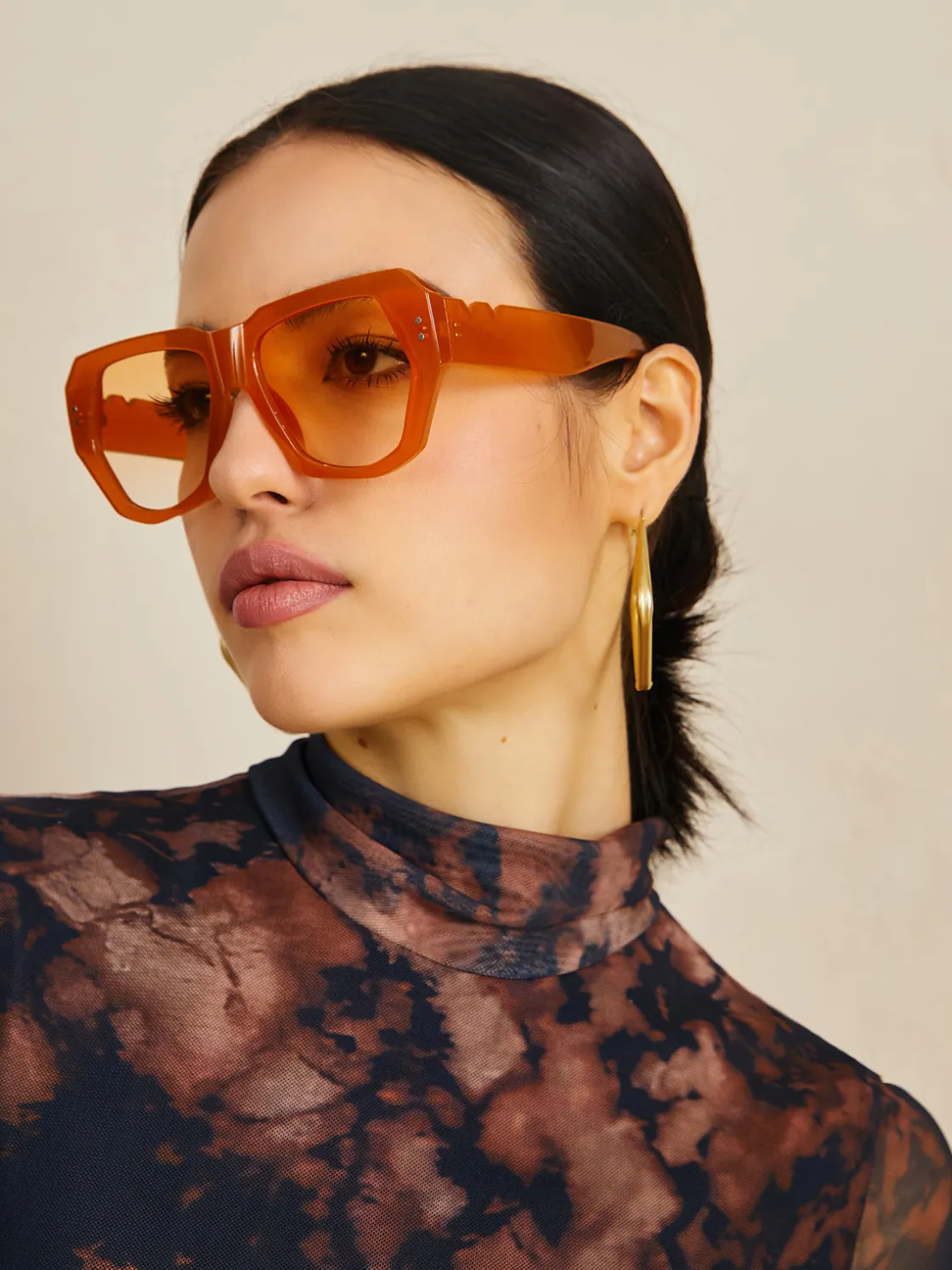 COMMENSE Vintage Polygon Cat Eye Rivets Sunglasses* Sunglasses|Accessories