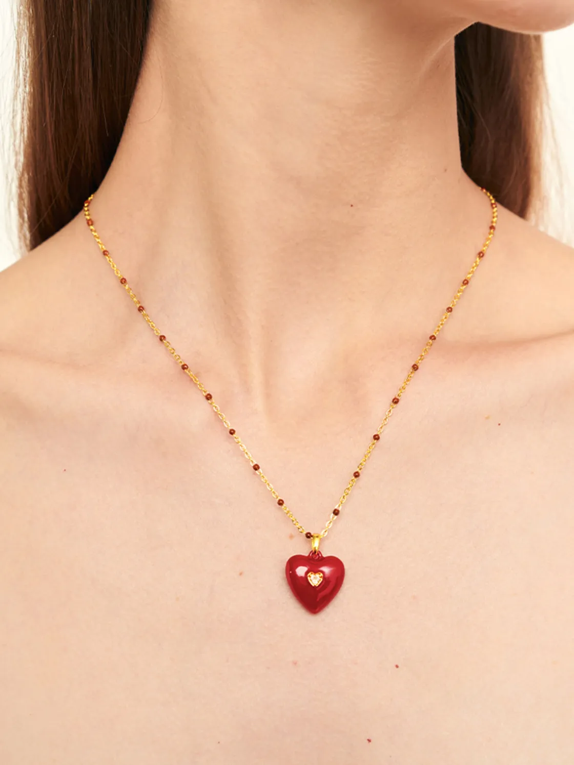 COMMENSE Vintage Heart Necklace* Necklaces|Accessories
