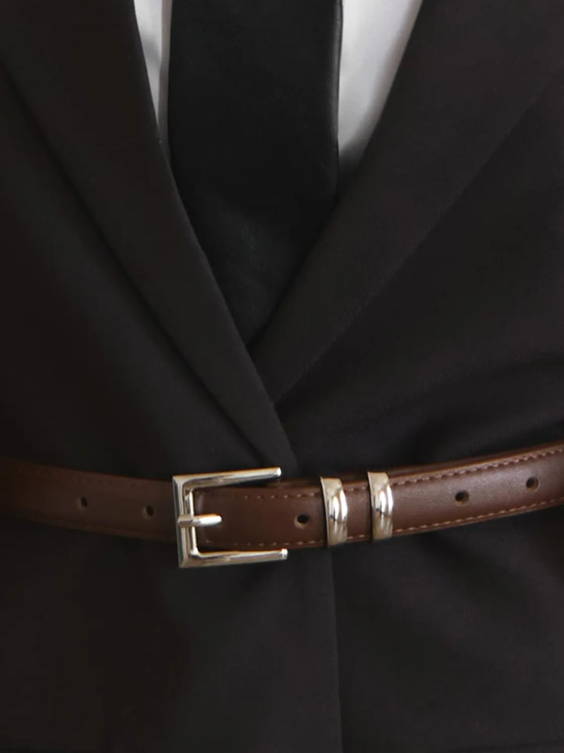 COMMENSE Vintage Soft Buckle Slim Belt* Belts & Chain|Accessories