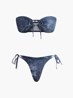 COMMENSE Vintage Strapless Bikini Set* Swimwear|Tops