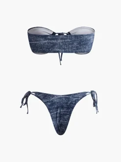 COMMENSE Vintage Strapless Bikini Set* Swimwear|Tops