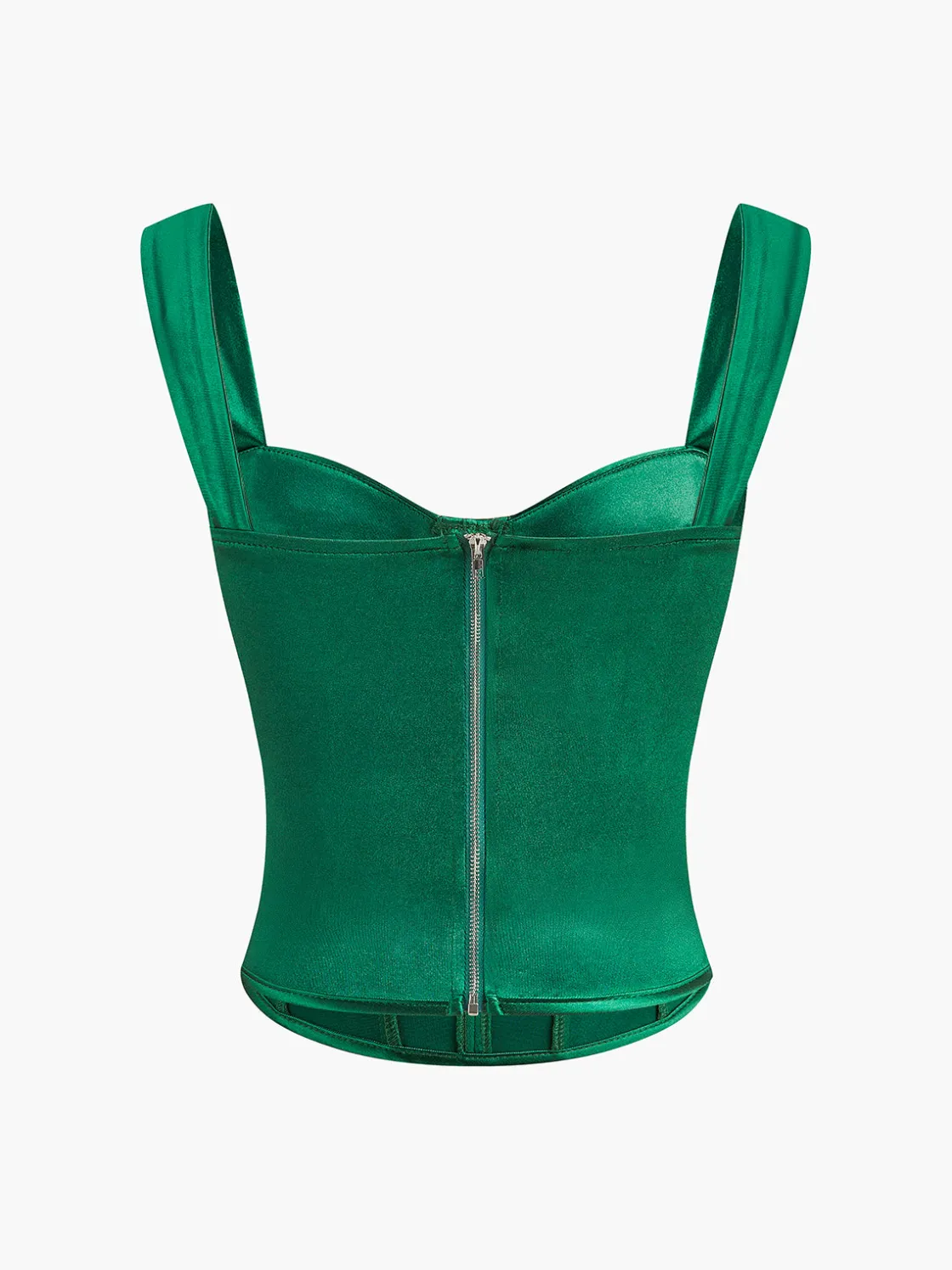 COMMENSE Vintage Sweetheart Satin Corset* Corset Tops|Tops