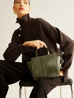 COMMENSE Vintage Two Way Zipper Handbag* Bags|Accessories