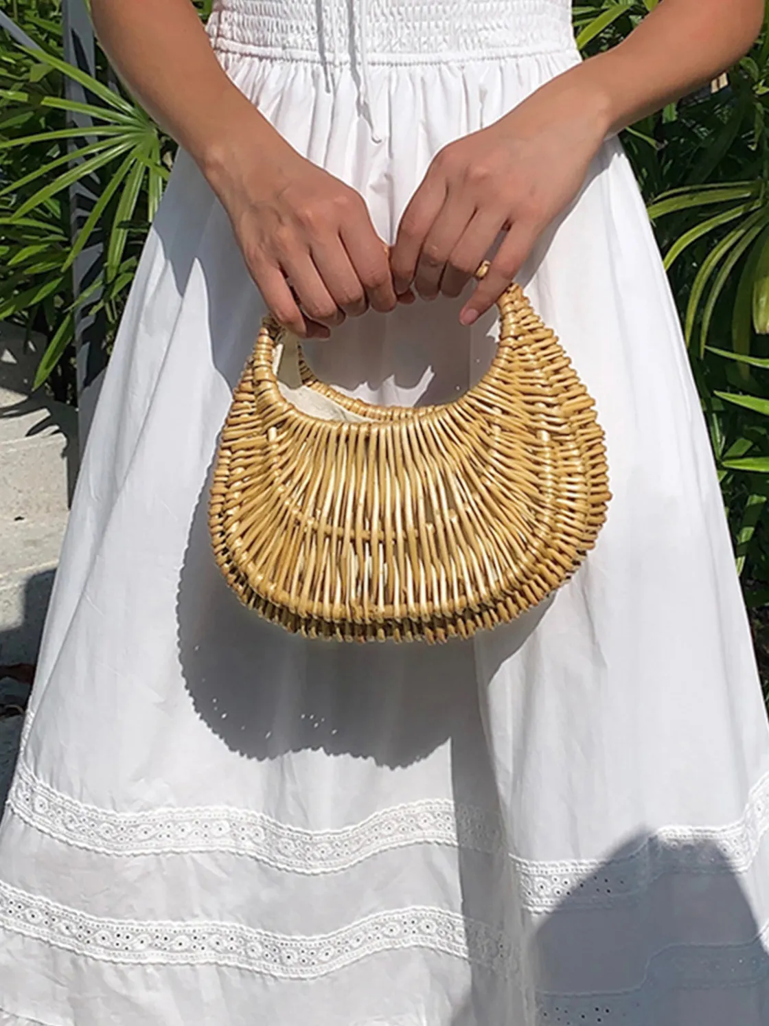 COMMENSE Vintage Wicker Basket Bag* Bags|Accessories