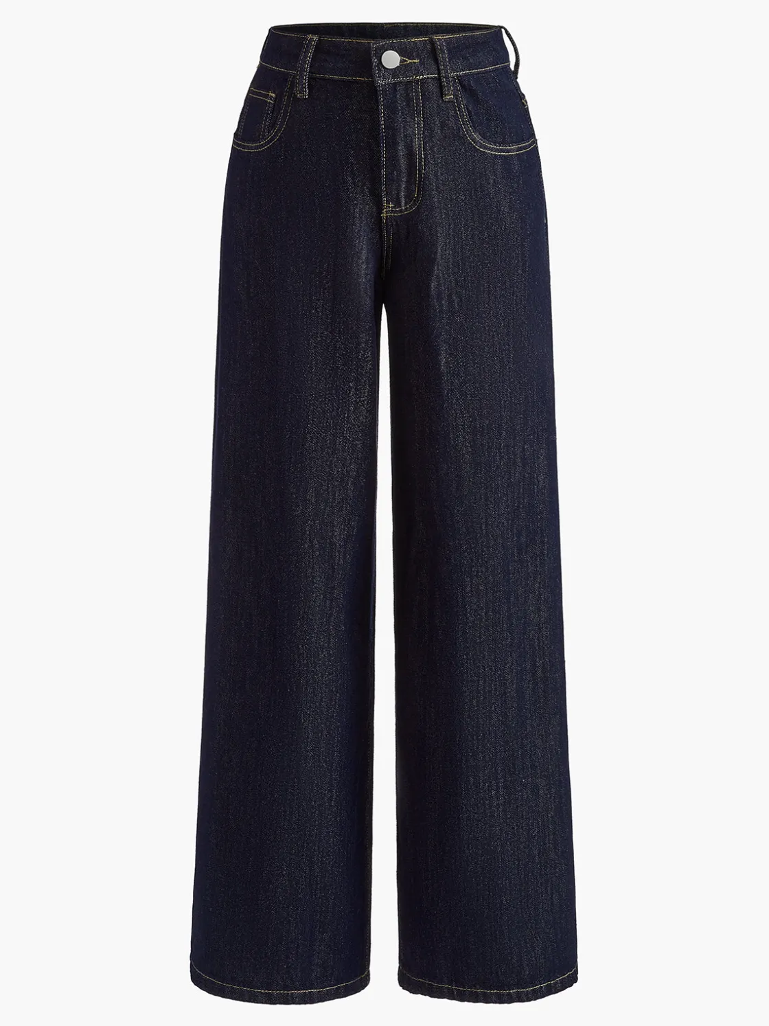 COMMENSE Vintage Wide-Leg Denim Pants* Jeans|Pants