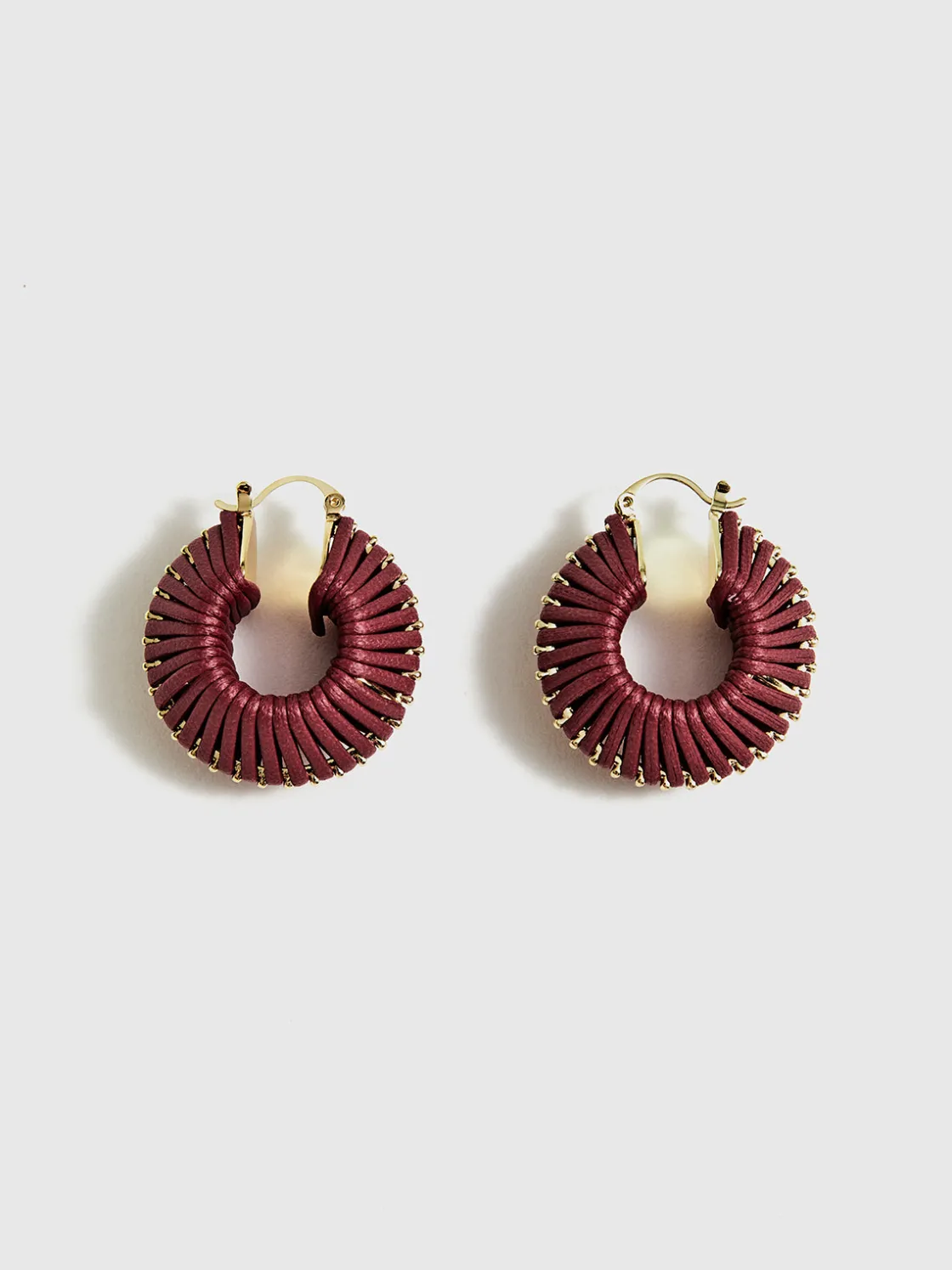 COMMENSE Vintage Woven Chunky Hoop Earrings* Earrings|Accessories