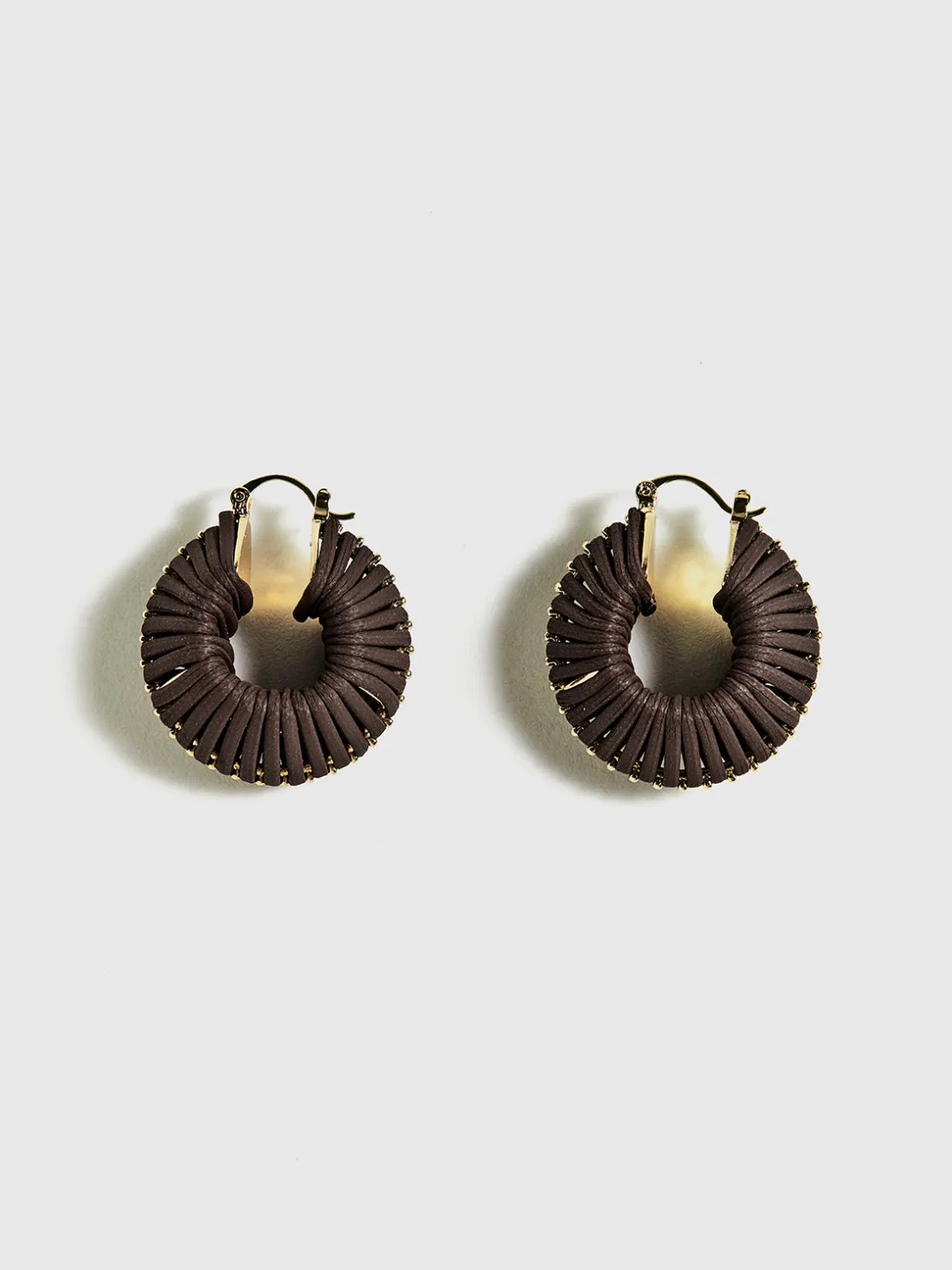 COMMENSE Vintage Woven Chunky Hoop Earrings* Earrings|Accessories