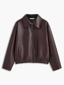 COMMENSE Vintage Zipper Faux Leather Jacket* Outerwear|Jackets