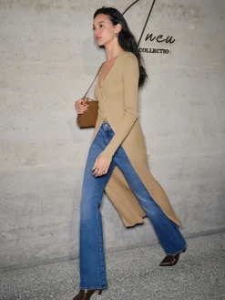 COMMENSE V-Neck Breasted Long Cardigan* Cardigans|Sweaters & Cardigans