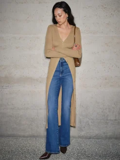 COMMENSE V-Neck Breasted Long Cardigan* Cardigans|Sweaters & Cardigans