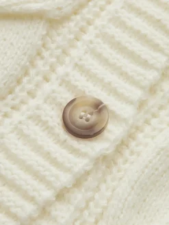 COMMENSE V-Neck Button Mechanism Cable Cardigan* Cardigans|Sweaters & Cardigans