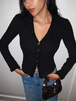 COMMENSE V-Neck Button Petite Blouse* Blouses & Shirts
