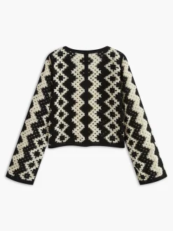 COMMENSE V-Neck Chevron Breasted Cardigan* Knitwear|Tops