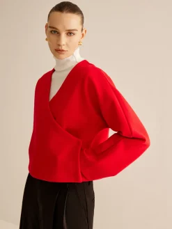COMMENSE V-Neck Criss Cross Jacket* Outerwear|Jackets