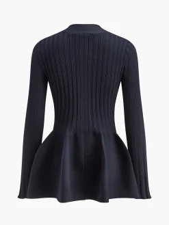 COMMENSE V-Neck Ruffle Button Cardigan* Knitwear|Tops