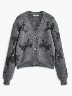 COMMENSE V-Neck Sequins Cardigan* Cardigans|Sweaters & Cardigans