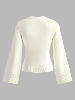 COMMENSE V-Neck Split Button Cardigan* Cardigans|Sweaters & Cardigans