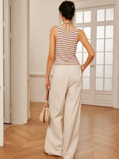 COMMENSE V-Neck Striped Sweater Vest* Sweater Vests|Sweaters & Cardigans