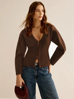 COMMENSE V-Neck Versatile Slim Fitted Cardigan* Cardigans|Sweaters & Cardigans