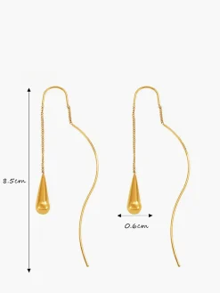 COMMENSE Water Drop Tassel Earrings* Earrings|Accessories