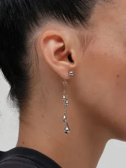COMMENSE Water Drop Tassel Stud Earrings* Accessories