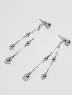 COMMENSE Water Drop Tassel Stud Earrings* Accessories